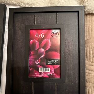 2 Matching Black Photo Frames